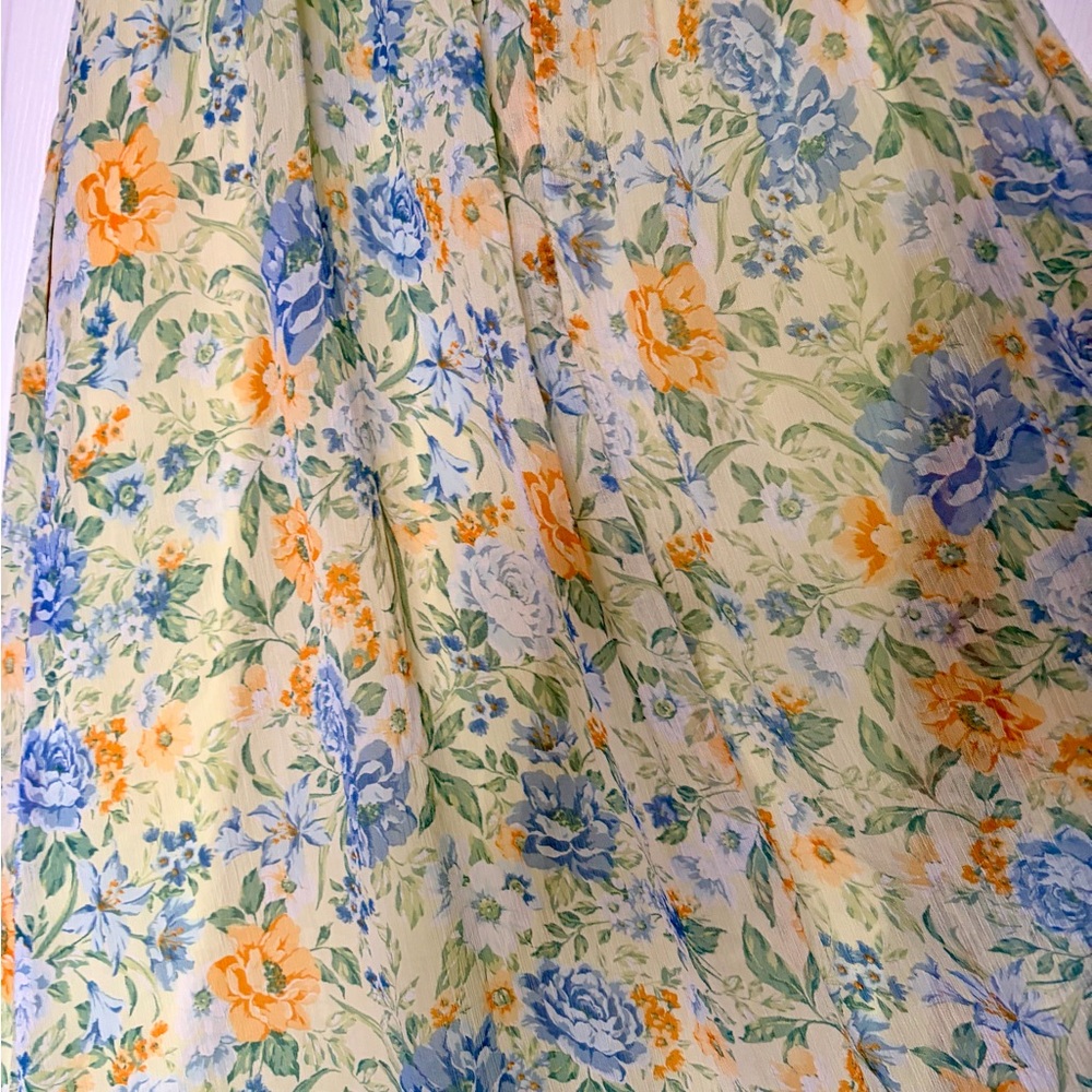 Lost + Wander Women's Floral Maxi Dress - Green, blue & golden yellow - Picture 7 of 7